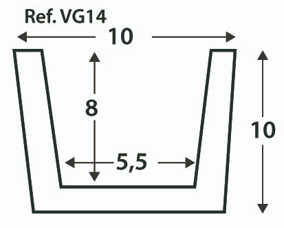 medidas imitação viga de madeira VG14