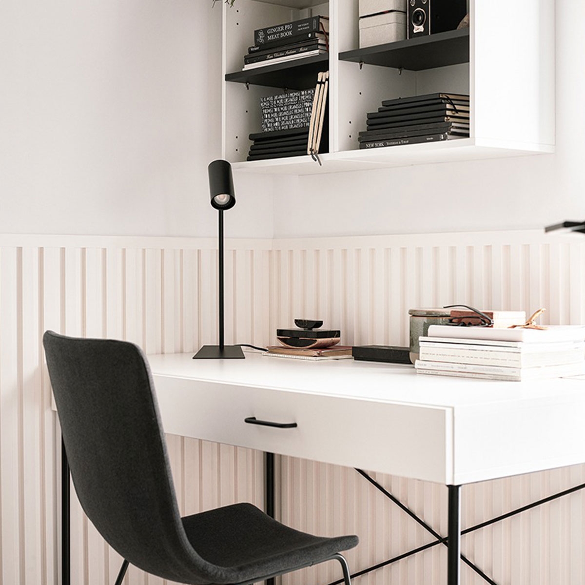 Intérieur avec panneau Linerio L-Line Blanc 265x12.2x2.10