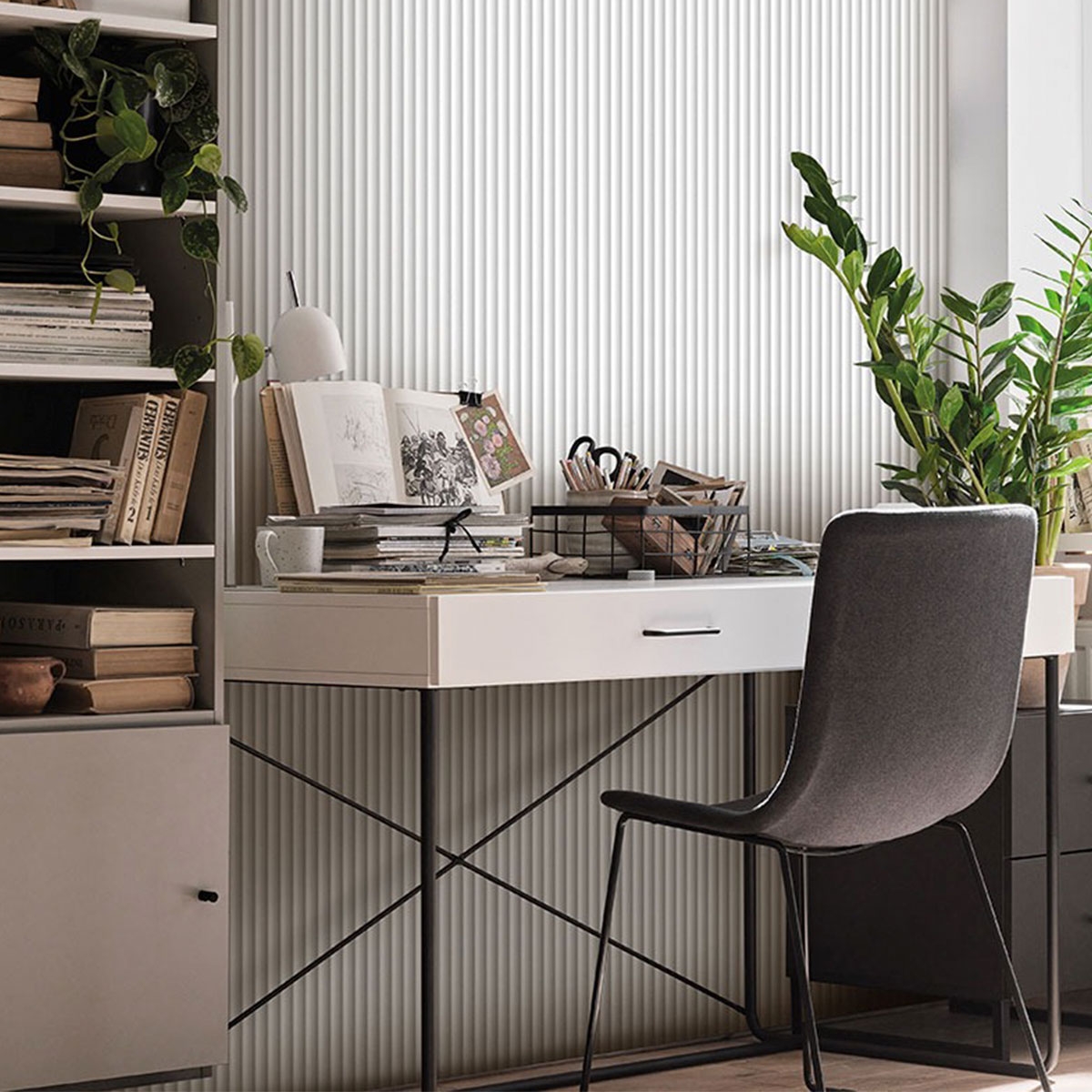 Innenraum mit Beschichtung Linerio XS-Line Wave White 265x30,4x0,90