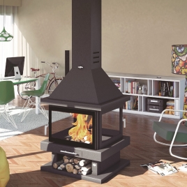 Zentraler C-204 Holzkamin + Direktschenkung