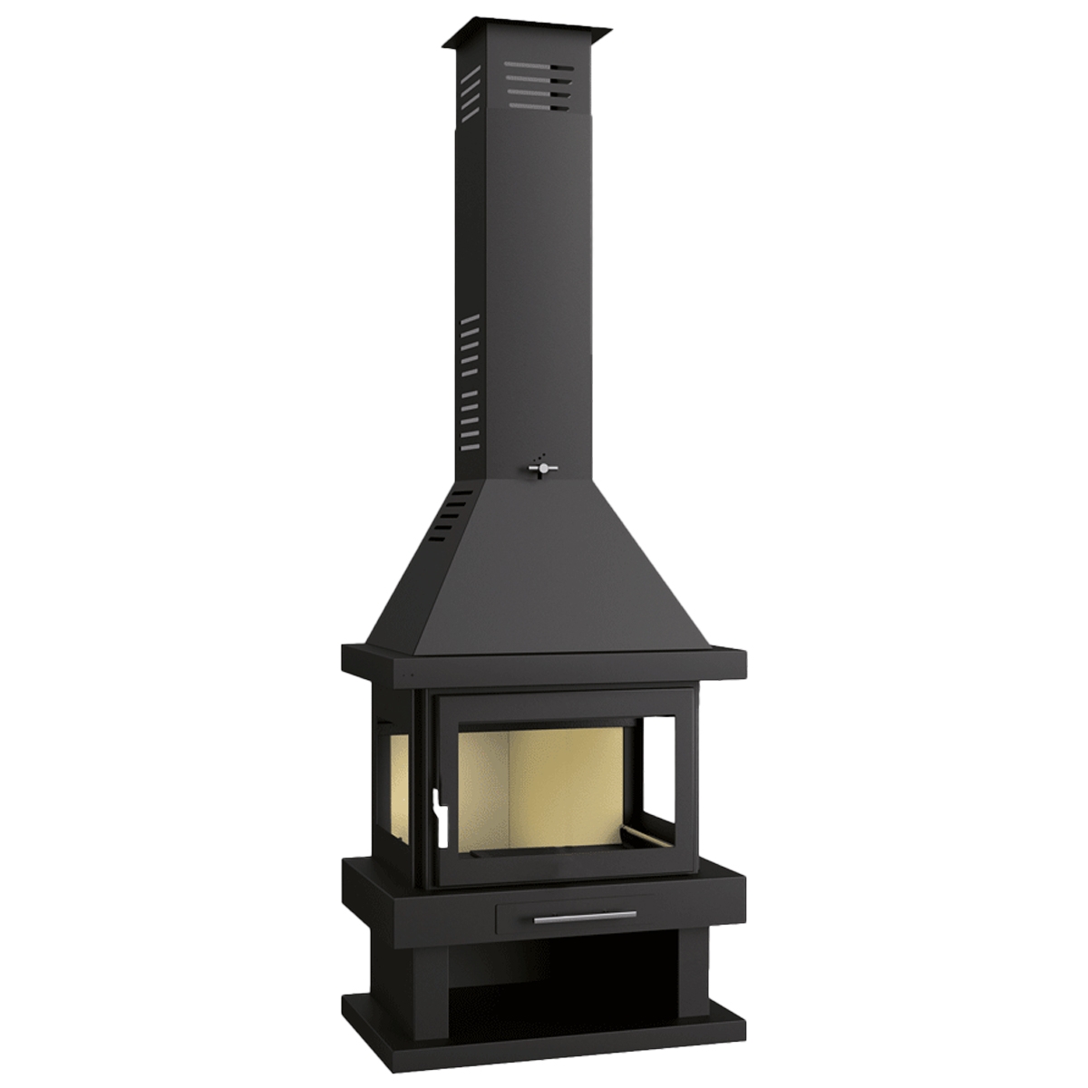 C-203 front fireplace