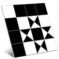 Bristol Preto 25x25 (Caixa 1.00m2)