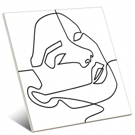 Foto de Face Line White 25x25 (Caja 1,00m2)