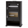 Wood stove with oven and turbine M-107 T