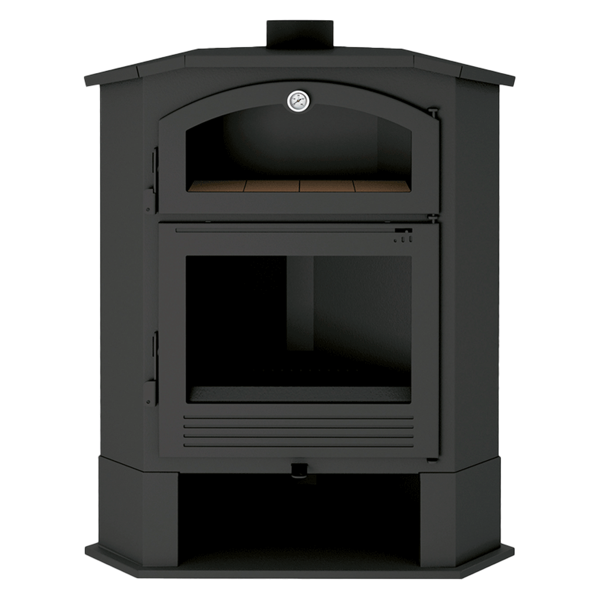 Corner wood stove with oven CH-4 R