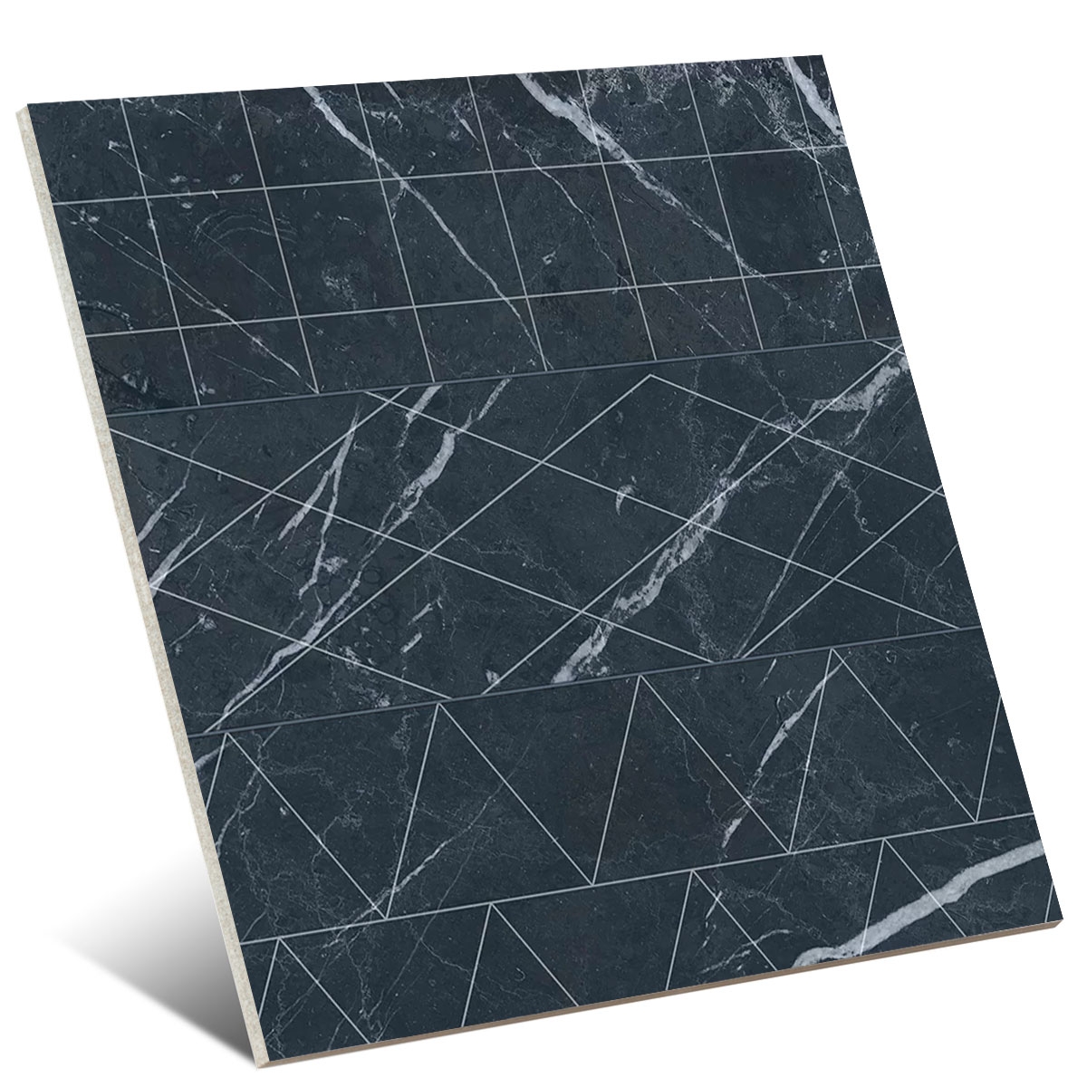 Velours Brique Geo Noir 33.15×33.15 (Boîte 1.32 m2)