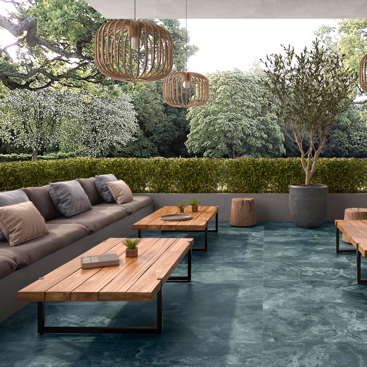 Exterior with Okai Ocean Non-slip flooring 60x90