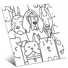 Foto de Oh My Dog White 25x25 (Caja 1,00m2)