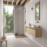 Salle de bain avec revêtement Koncept Relief Nacre 40x120