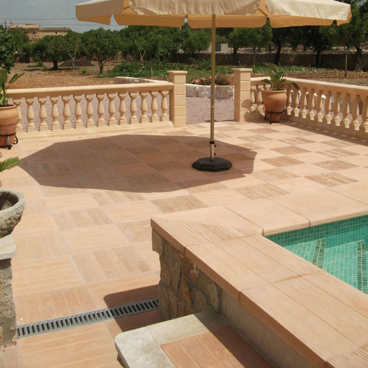 Extérieur avec Açores Emballage Cerisier Antidérapant 50x50 - 2