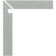 Left Zanquin Cleveland 5058 Grey 7.8x50 (Box 8 pieces)