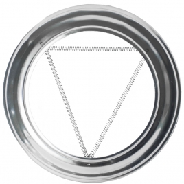 Stainless steel trim for pellet pipes