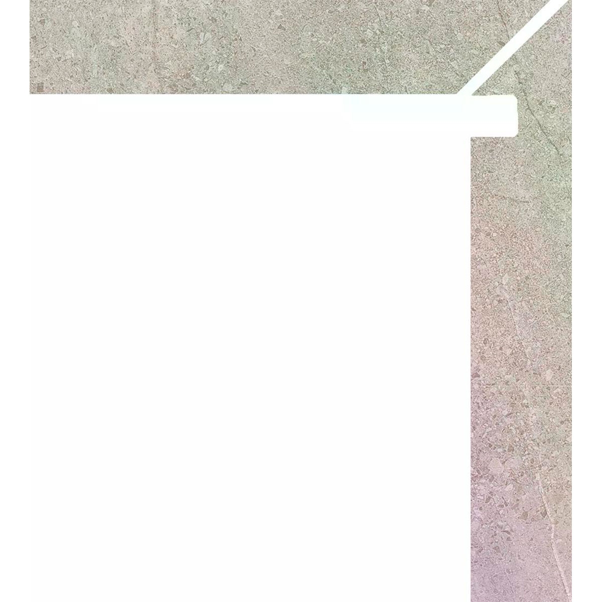 Trevi 5051 Argent Droit Zanquin 7.8x50 (Boîte 8 pièces)