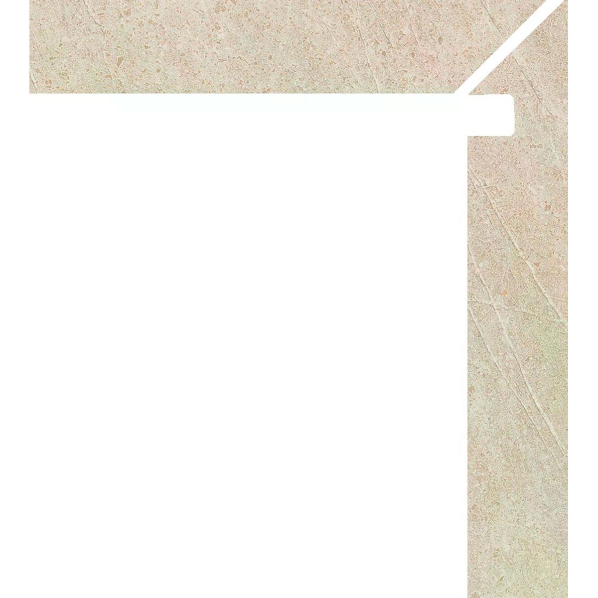 Trevi 5051 Crème Droite Zanquin 7.8x50 (Boîte 8 pièces)