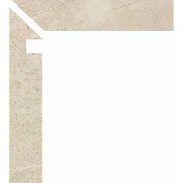 Foto de Esquerda Zanquin Trevi 1817 Creme 7.5x50 (Caixa 8 peças)