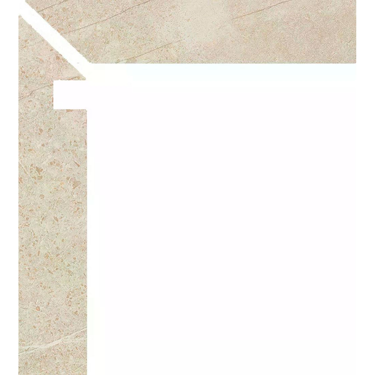 Zanquin Izquierdo Trevi 1817 Cream 7.5x50 (Caja 8 piezas)