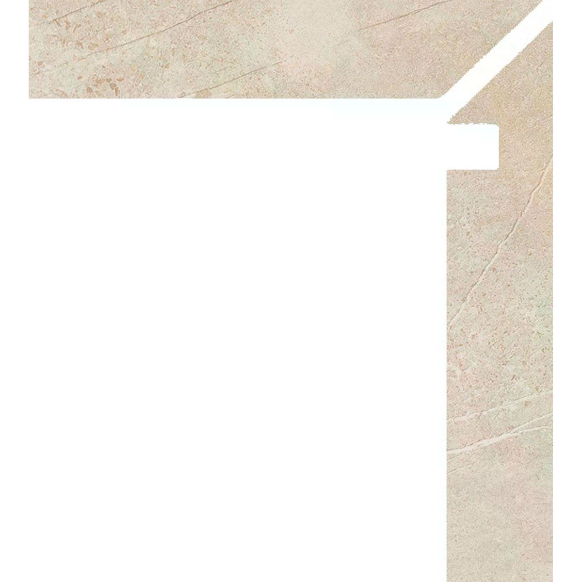 Direito Zanquin Trevi 1817 Creme 7.5x50 (Caixa 8 peças)