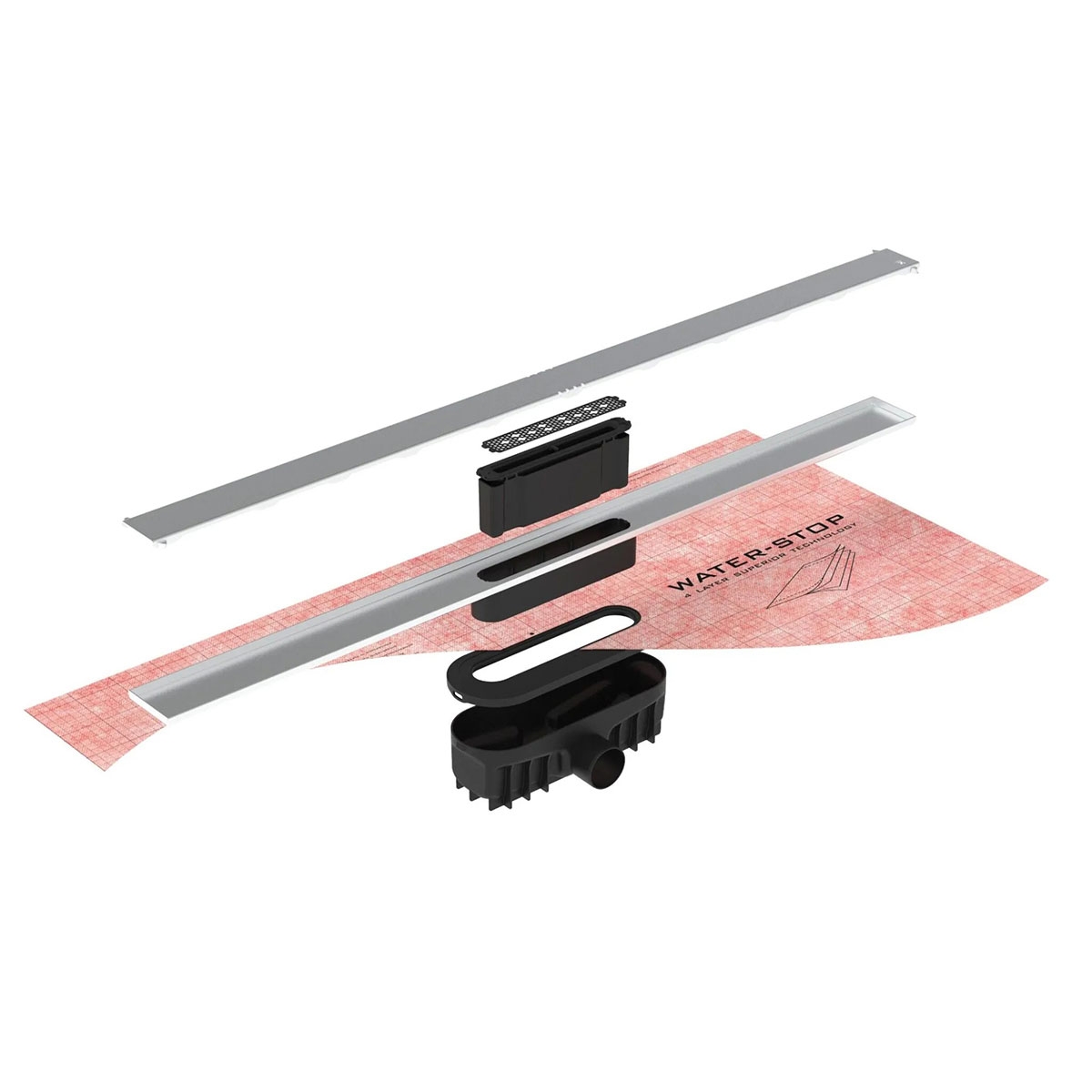 Kit Sistema Evolux con rejilla Lisa Gold Lineal 150 cm (Precio por Unidad)