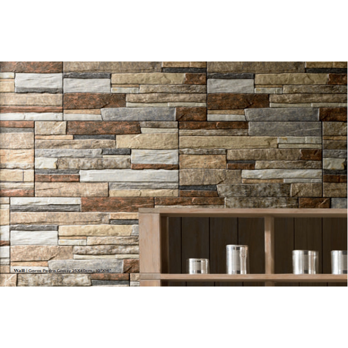 Parede com Garos Pedra 25x40