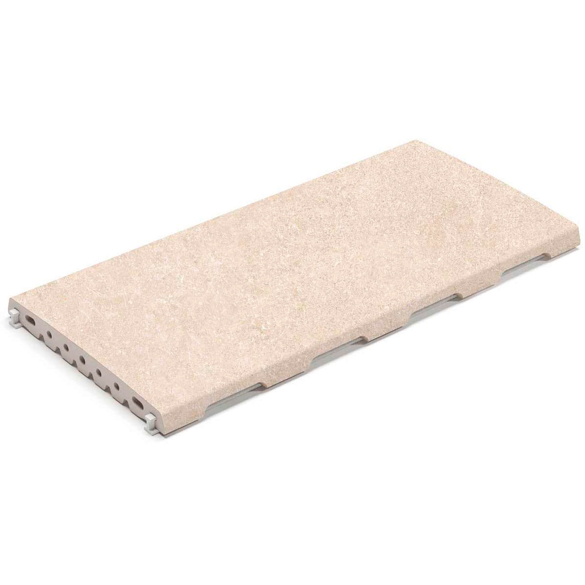 Rutschfestes Abflussrost RJ25 INV Savoy Desert 24,5x50x2,2 (Preis pro Box)