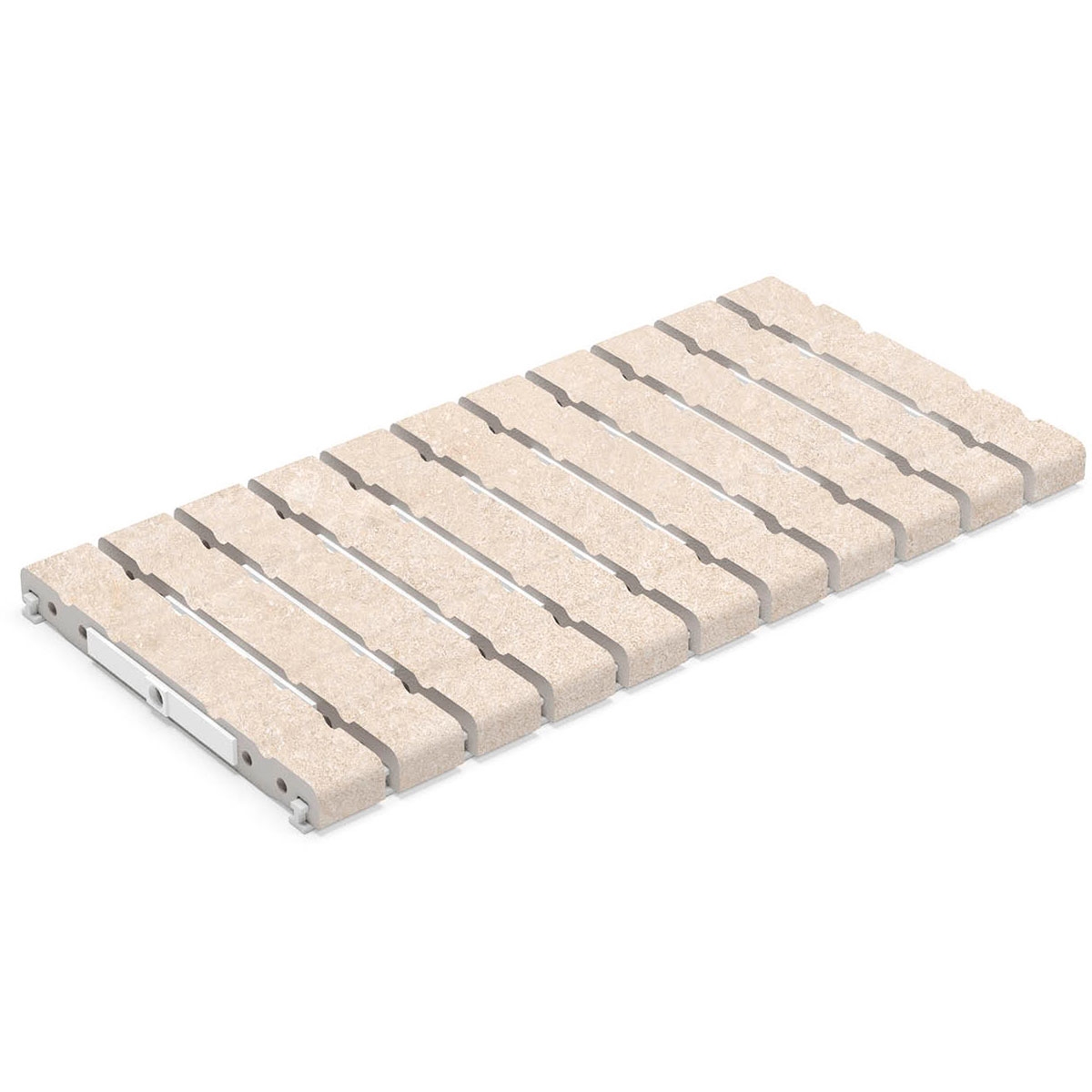 Rutschfestes Abflussrost RJ25 Flex Savoy Desert 24,5x50x2,2 (Preis pro Packung)