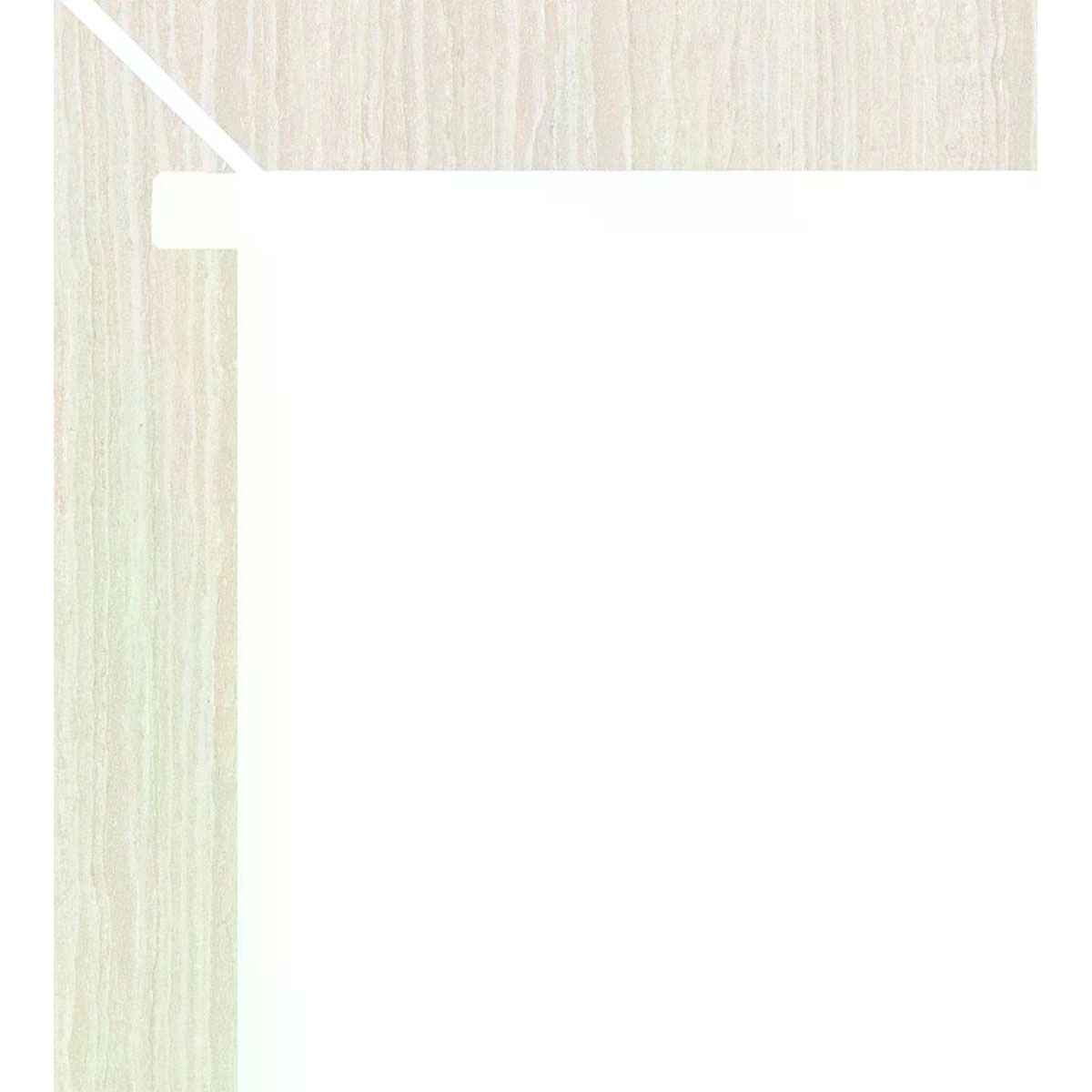 Left Zanquin Tivoli 5055 White 7.8x50 (Box 8 pieces)