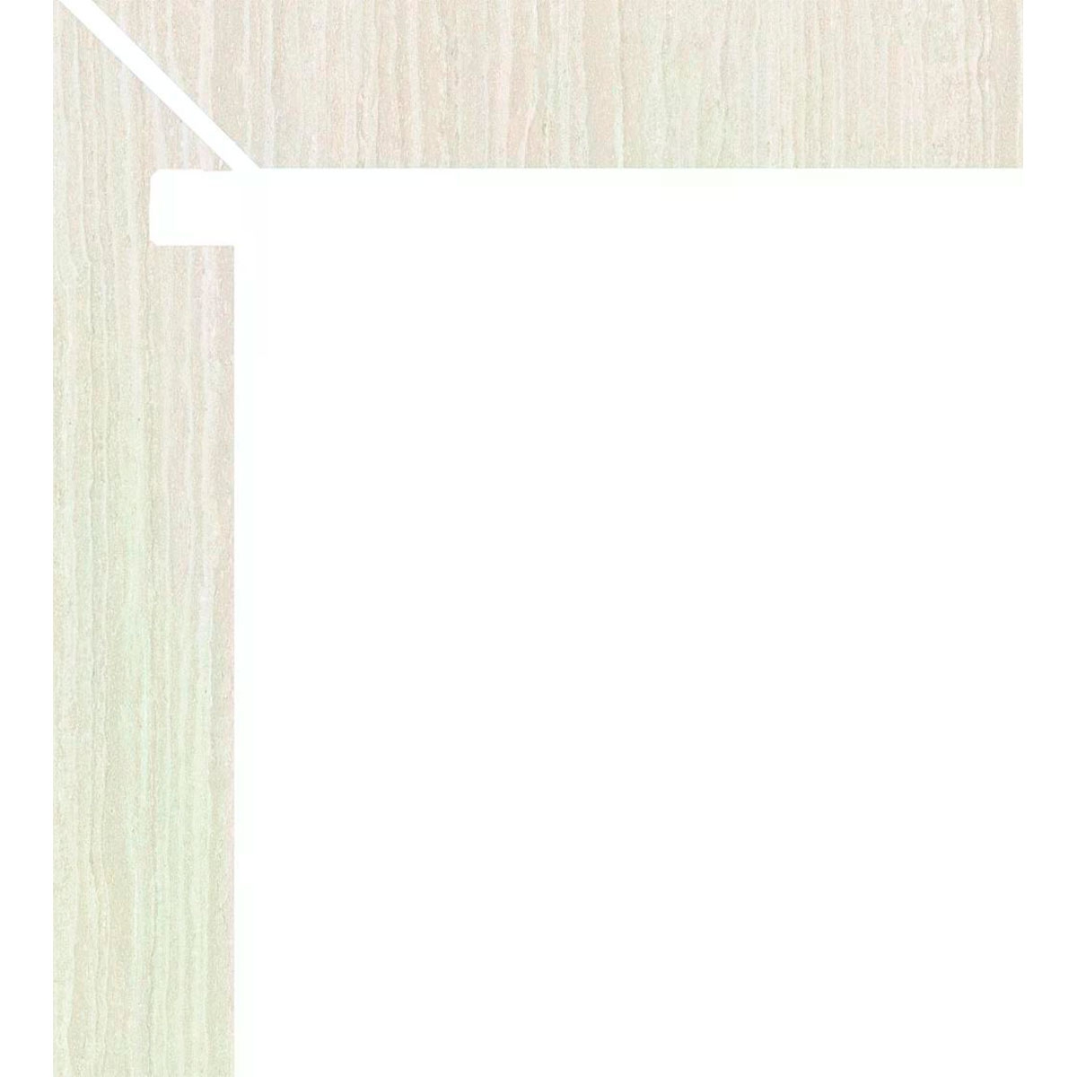 Esquerda Zanquin Tivoli 1928 Branco 7.5x50 (Caixa 8 peças)