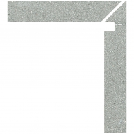 Zanquin Derecho Cleveland 5058 Grey 7,8×50 (Caja 8 piezas)