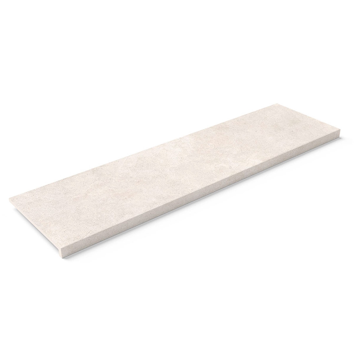 Peldaño Recto Antideslizante Cements Snow 32,6x120 (Precio por pieza)