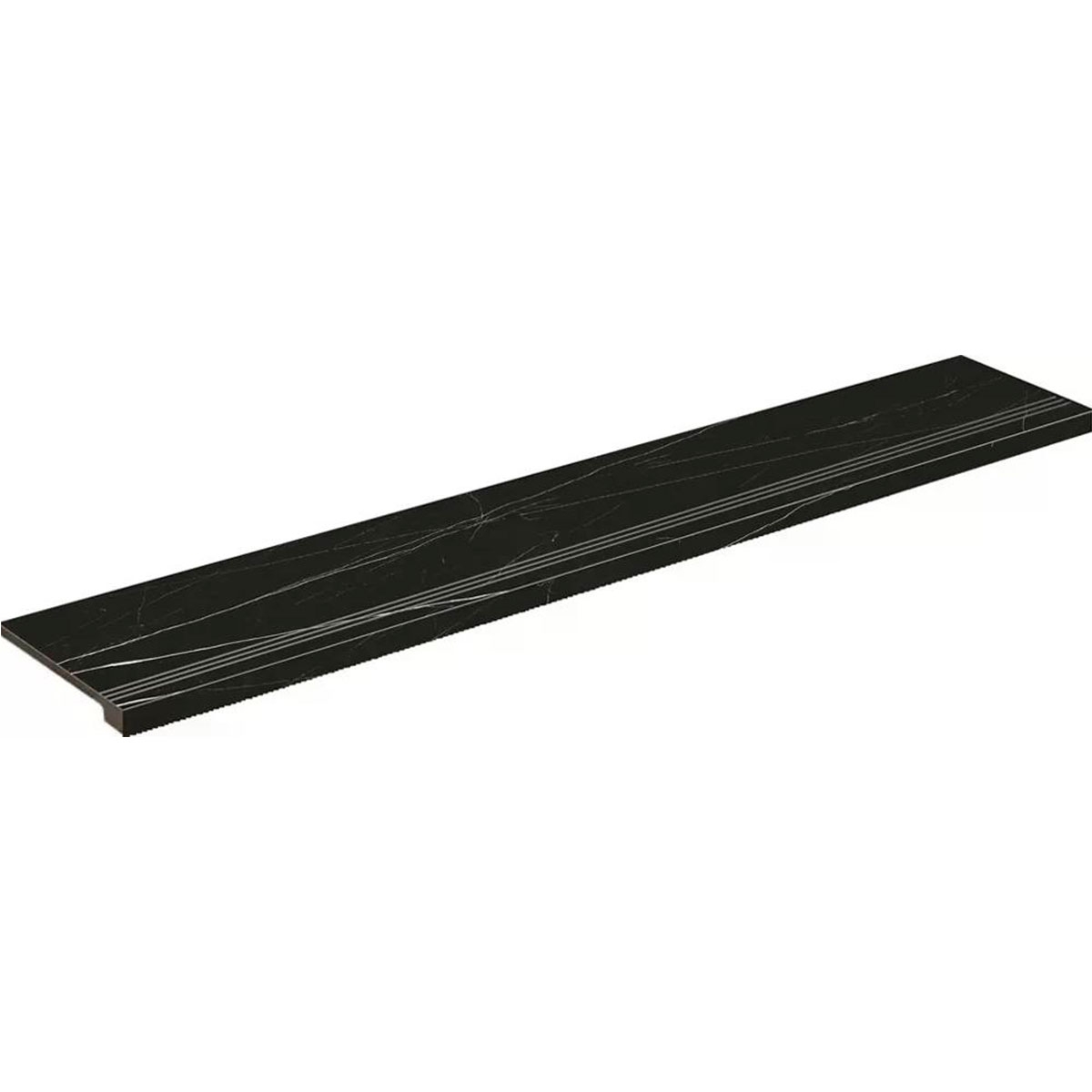 Peldaño Vuelta Huella Siena 1815 Negro 33x98 (Caja 2 piezas)