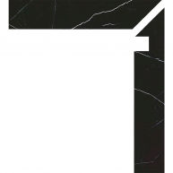 Zanquin Derecho Siena 1815 Negro 7.5x50 (Caja 8 piezas)