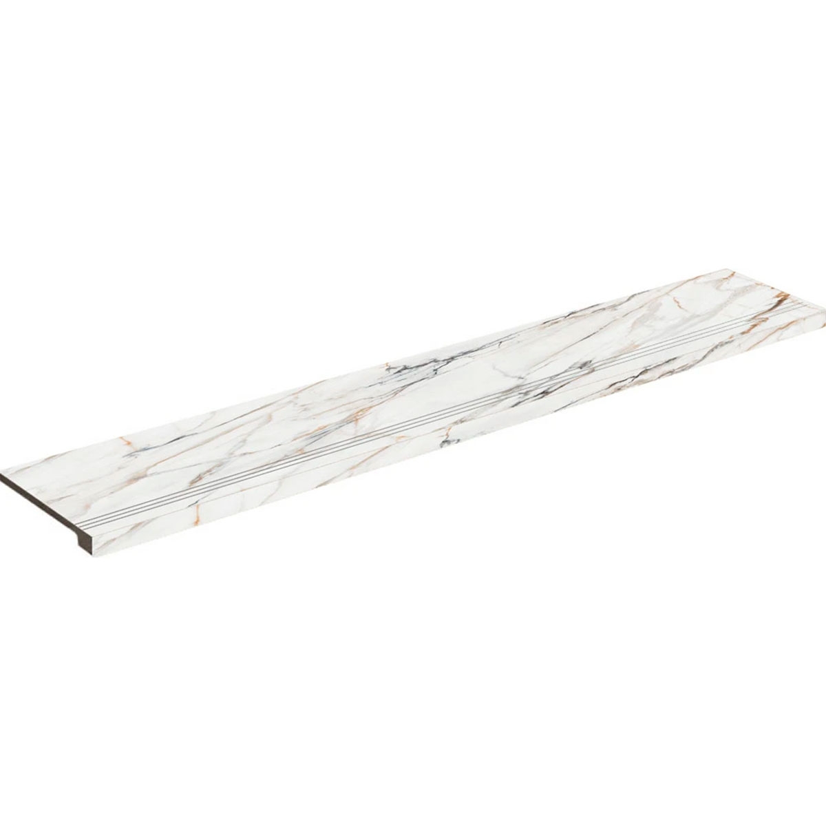 Firenze 1840 Calacatta Gold 33x98 Footprint Step (Caixa 2 peças)