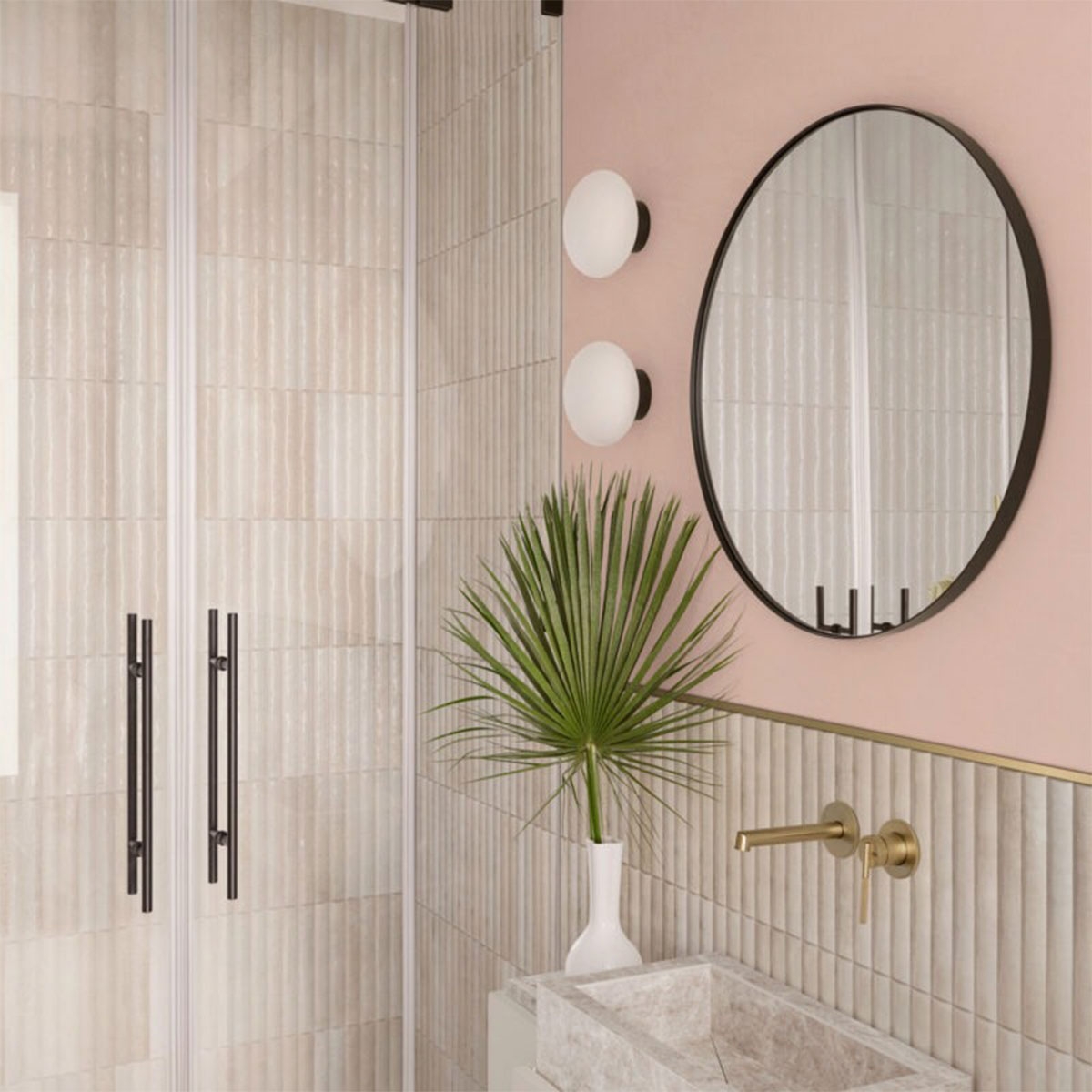 Intérieur avec revêtement Lume Bone Struttura 3D Swing Lux 6x24