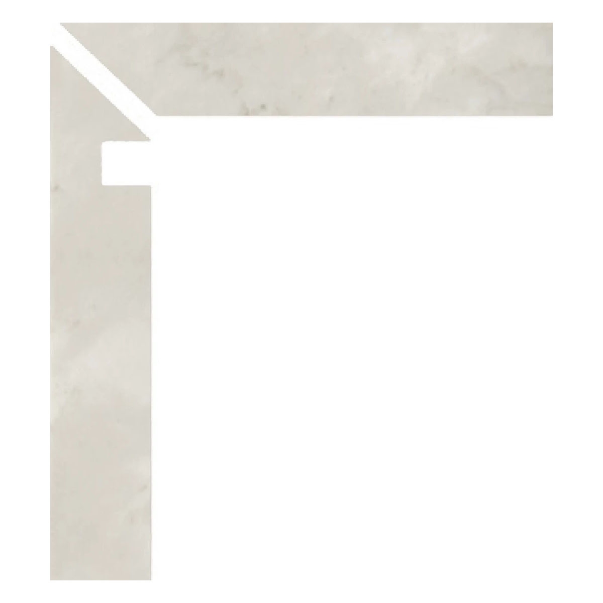 Zanquin Duomo Esquerdo 1811 Branco 7.5x50 (Caixa 8 peças)