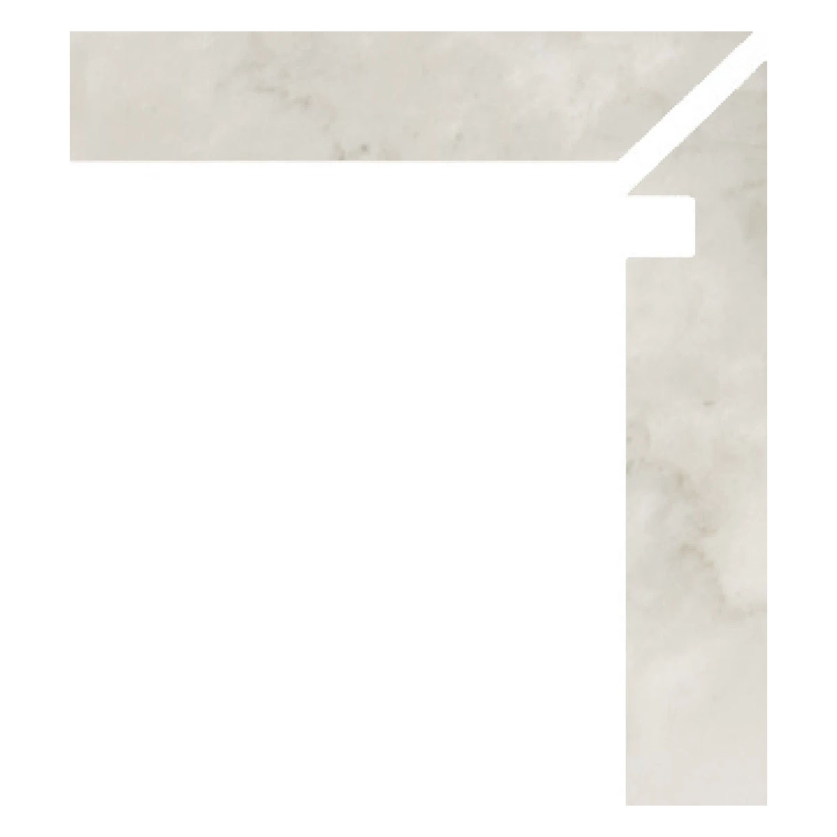 Right Zanquin Duomo 1811 White 7.5x50 (Box 8 pieces)