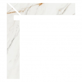 Gauche Zanquin Firenze 1840 Calacatta Gold 7.5x50 (Boîte 8 pièces)