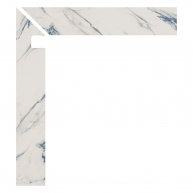 Zanquin Izquierdo Firenze 1840 Calacatta Blue 7.5x50 (Caja 8 piezas)