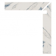 Rechts Zanquin Firenze 1840 Calacatta Blue 7,5x50 (Box 8 Stück)