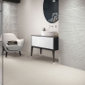 Baño con revestimiento Amberes 8208 Relieve Silver 33,3x80