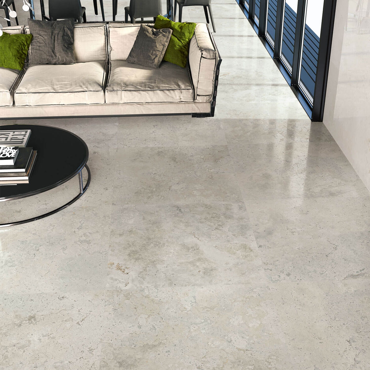 Chambre avec trottoir Baltimore 1821 Gris 98x98