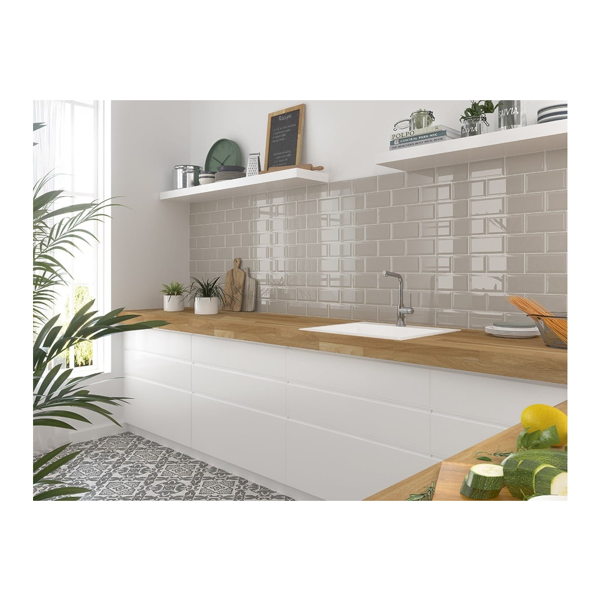 Revestimento de pequeno formato Mainzu - Bissel pearl gloss 10x20 cm (caixa 1 m2)