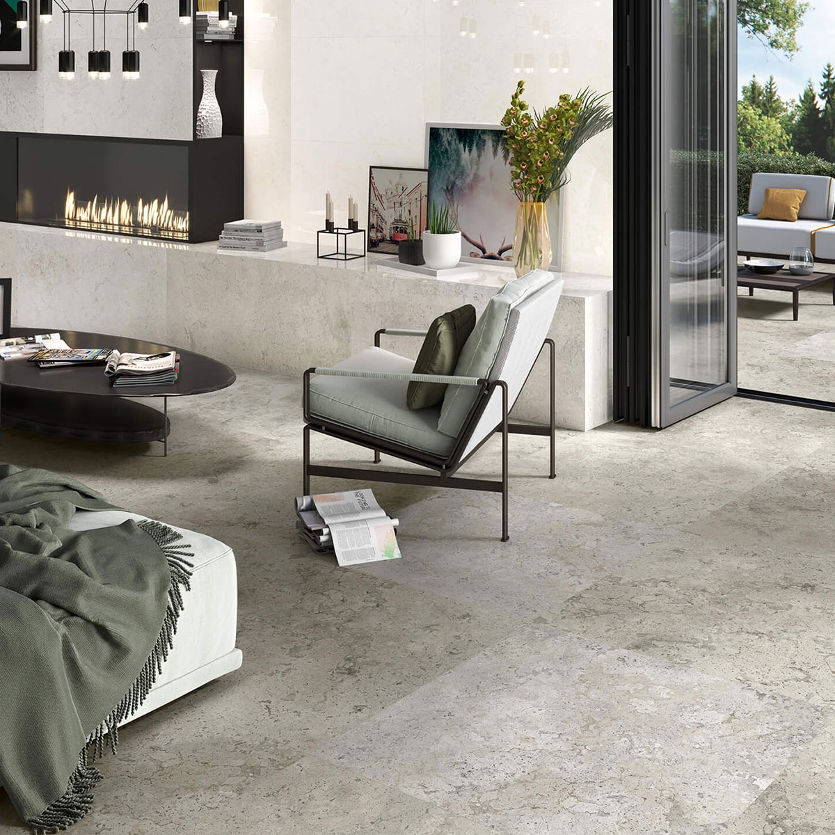 Interior with Baltimore 1827 Grey flooring 100x100