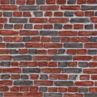 TOTALStone rustikale Backsteinplatte kombiniert 285x130 (3,70 m²)