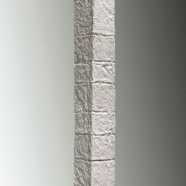 Angle de pierre sculptée Total Gris tonal 0,40x0,40x2,85 (2,28 m2)