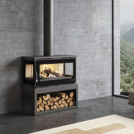 Vorderer Holzofen mit Holzhalter M-183 LK + Direktgeschenk