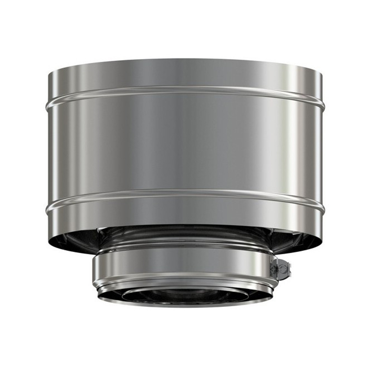 Sombrerete antilluvia inoxidable para tubos de doble pared - Pellets