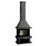 Chimenea de leña frontal C-200 K de FM calefacción