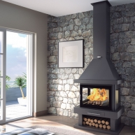 Chimenea de leña frontal C-203 K