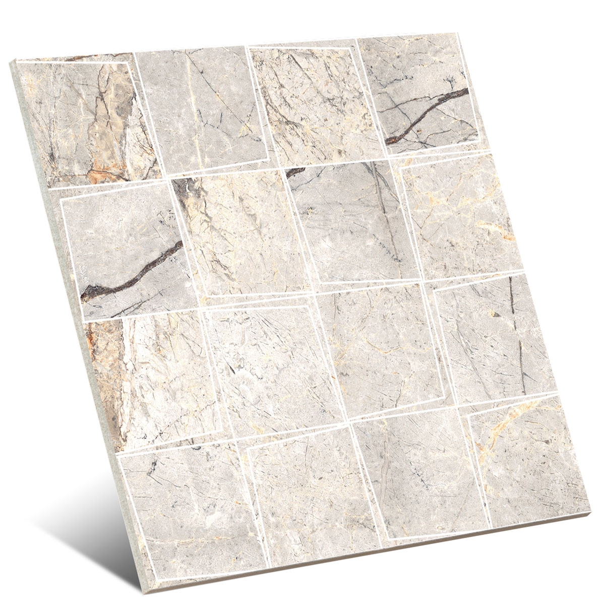 Mystone Silver Root Beige Mosaico Prisma 30,3x30,3 (Caja 0,37 m2)