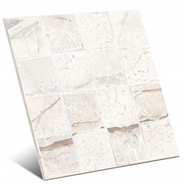 Foto de Mystone Silver Root White Mosaico Prisma 30,3x30,3 (Caja 0,37 m2)